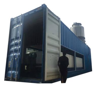 China 20Ton industrial ice making machines ice machine factory containerized block ice en venta