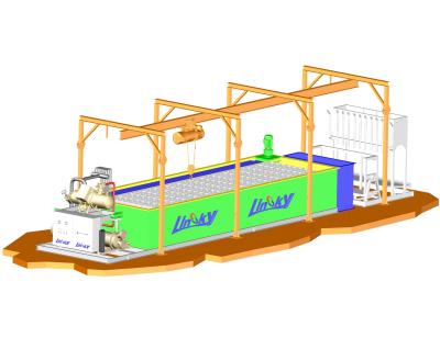 中国 Brine cooling block ice plant solution 販売のため