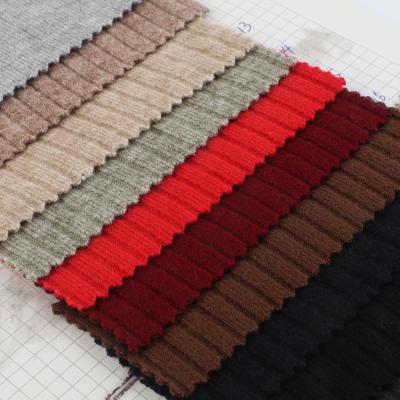 China Wholesale Price New Version Spandex Hot Design Plain Design Heavy Thick Fancy Fashion Knit Polyester Fabric for sale