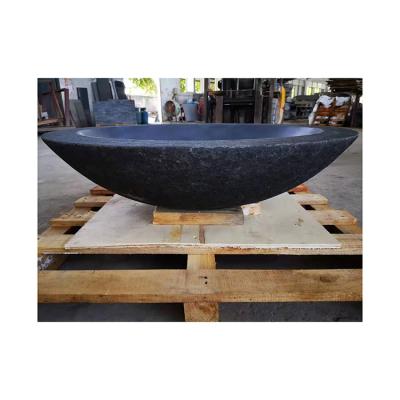 China New Contemporary Wholesale Price Customized Flamed Surface Finished Black Granite Tile Bowls For Exterior for sale