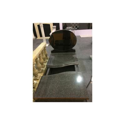 China EUROPEAN Customized Natural Stone Black Granite With Best Quality Monument Headstone for sale