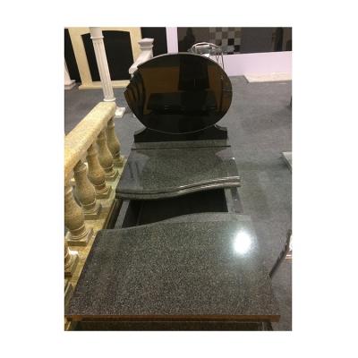 China EUROPEAN China Black Granite Cemetery Monument Headstone Headstone Designs and Prices for sale