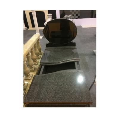 China China European Custom High Quality Black Granite Headstone Headstone And Monuments For Cemetery for sale