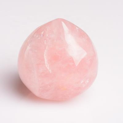 China China Gift Wholesale Home Decoration Natural Quartz Hand Carved Crystal Peach for sale