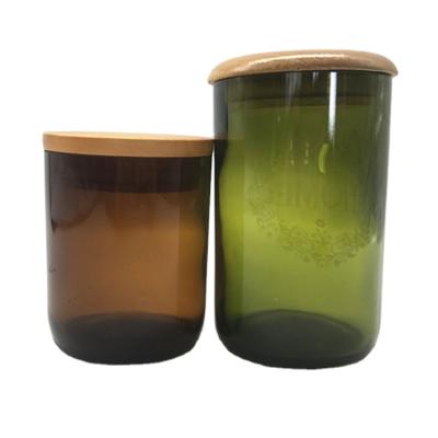 China Home Decoration Hot Sale Different Color Candle Jar With Lid Used For Home Decoration for sale