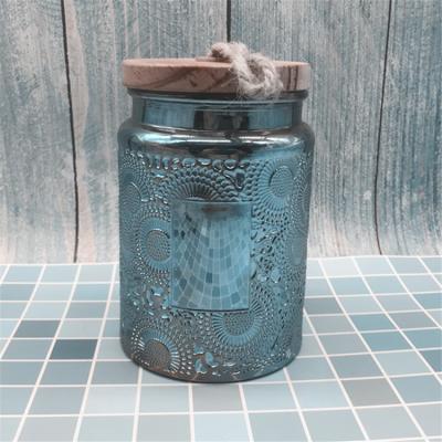 China Europe candle glass jar with lid glass jar with lid for candle candle jar for home decoration for sale