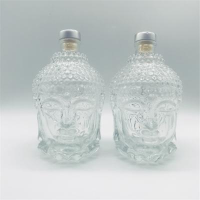 China Creative Beverage Glass Bottle 750ml Glass Wine Bottle Glass Bottle for sale