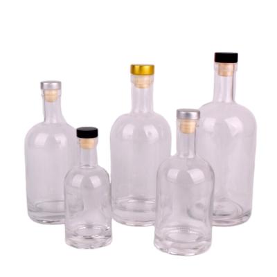 China Drink Hot-selling European and American style whiskey glass bottle maker glass bottles bottle for home or bar for sale