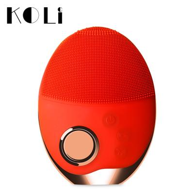 China Sonic Electric Exfoliating Facial Pore Cleansing Personal Cleaner Silicone Detergent Silicone Device Acne Treatment Skin Care Cleansing Face Sweep Electric for sale