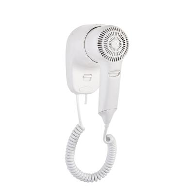 China Hot Hotel Bathroom Wall Mounted Blast Dryer Hair Dryer With Retractable Cord for sale