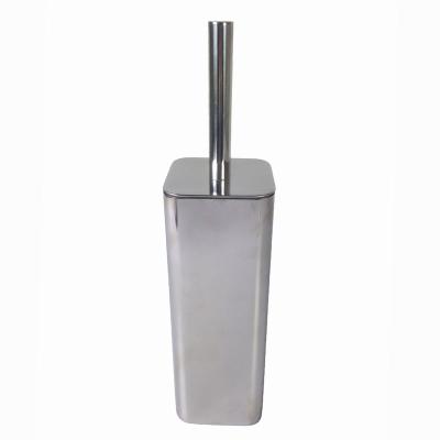 China Sustainable Cleaning Tool Household Long Handle Stainless Steel Toilet Brush And Holder for sale