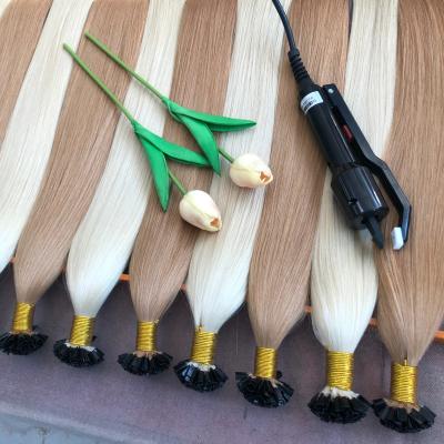 China Wholesale Silky Straight Wave Keratin U V Tip Hair Extension,Hot Sale Pre Bonded Nail Tip Hair Human,Virgin Prebonded U Tip Hair Extensions for sale