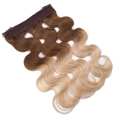 China Factory direct sale halo hair extensions straight or customized top straight or customized double 14-30 inch russian hair one piece hair extensions for sale