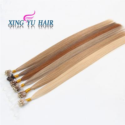 China Micro Loop Ring Hair Factory Direct Silky Straight Wholesale Hair Wave Extension for sale