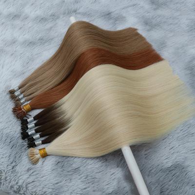 China As Wholesal Factory Top Grade Customized Direct Sales Of 100% Real Human Hair Double Keratin Nano Hair Extension Ring Tip Hair Nano for sale