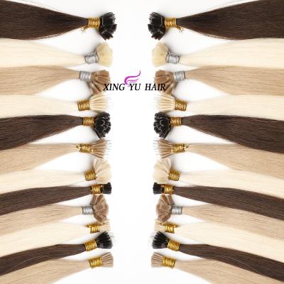 China Top Hot Selling Barely Shedding Russian Hair Seller Wholesale Price Soft Smooth Thick Unprocessed Russian Cuticle Aligned Double Nano Pulled Ring Human Hair Extension for sale