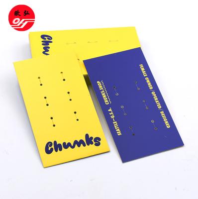 China Sustainable 800gsm Whiteboard Paper Card Print In Pantone Fluorescent, UV+Embossed Personal Logo Pack Cards for sale