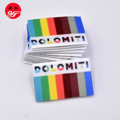 China Sustainable Eco - Friendly Wholesale Customized Designed Screen Printing Garment Labels for sale