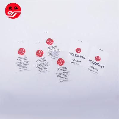 China Wholesale Custom Printing Washable Transparent Soft TPU Clothing Care Label Clear Labels For Swimwear for sale