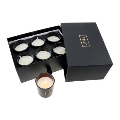 China Supplier Scented Private Label Candles Botanical Scented Soy Wax With Metal Lid Gift Set for sale