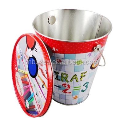 China Recycled Materials 0.5 Gallon Cinema Popcorn Can Bucket With Handle for sale