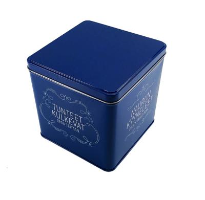 China Sweet Square Matt Coated Cookie Tin Can by Custom Cookie Graphic for sale