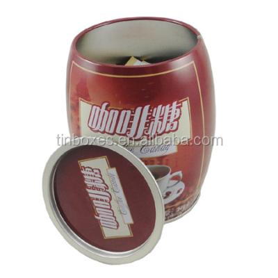 China Popular Food Box 250g Bean Round Weld Joint Brazil Market Item Coffee Tin for sale