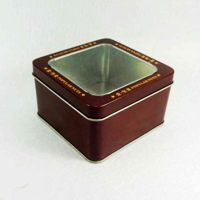 China Recyclable Custom Design New Square Candy Japanese Gift Tin Boxes for sale