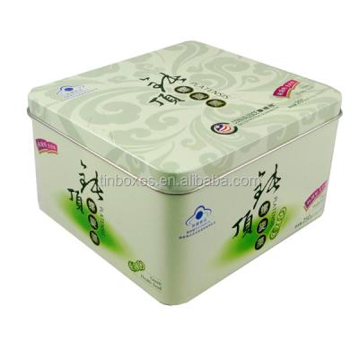 China Square Jewel Repurposed Materials Tin Case for sale