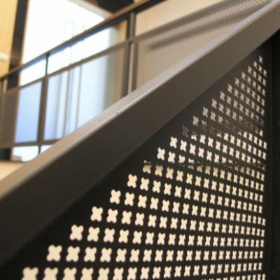 China Top Quality Corrosion Resistance Powder Coated Perforated Metal For Staircase Protection for sale