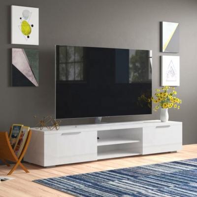 China Customized Height New Model Modern Floor Modern Wood TV Stand With Drawers for sale