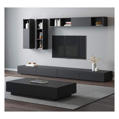 China Wholesale High Quality Adjustable Living Room Furniture Modern (Height) Coffee Table And TV Stand Set With Storage Drawer for sale