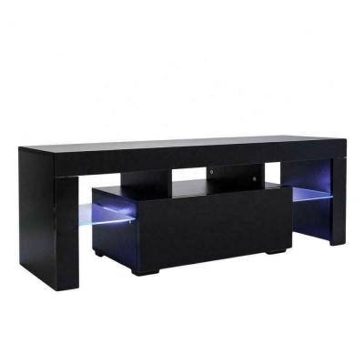 China Customized Modern High Gloss Wooden Rectangular Modern Living Room Furniture TV Unit Stand MDF for sale