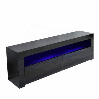 China Assembled LCD TV Stand Design Modern Wooden Desk Led Light TV Stand for sale