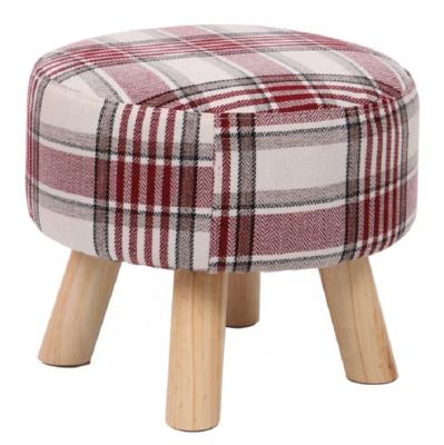 China Convertible Muebles Para El Hogar De Moda Taburete De Madera Maciza Snitch The Picture Fabric Ottoman Animal Dog for sale