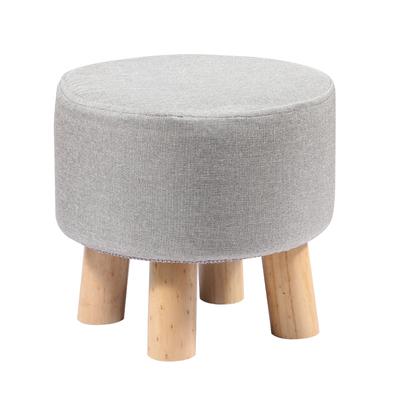 China Convertible Fabric Covering Hocker Escabel Knitted Ottoman Stool for sale