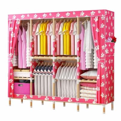 China Foldable DIY Modern Bedroom Cabinet Wardrobe Storage Bedroom Clothes Wardrobe for sale