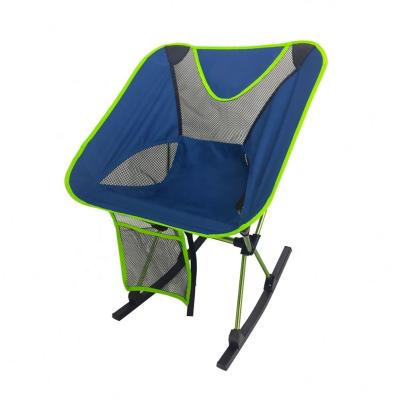 China Lightweight High Quality Outdoor Lightweight Portable Metal Fishing Camping Beach Rocking Chair for sale