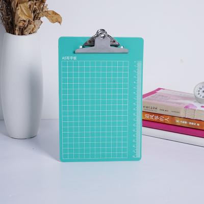 China Mini Clipboard Transparent Color Letter Low Profile Easy Plastic Clip, A4 Size Transparent Clear Standard Clipboard for sale