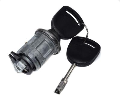 China Plastic + Metal Car 1022184 1677531 Ignition Key Switch Lock Cylinder 2 Keys For Ford Focus 1998-2005 for sale