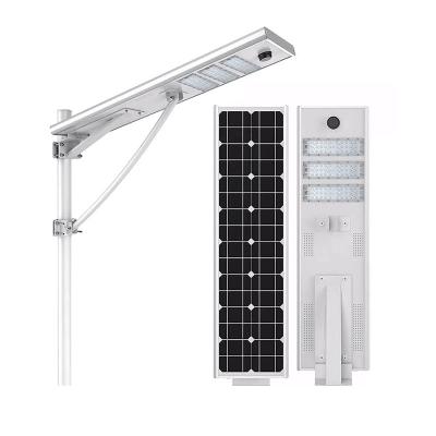 China Integrated ROAD All In One 60w 80W 100W Solar Led Outdoor Street Light With LifePO4 Lithium Battery 12V 24V for sale