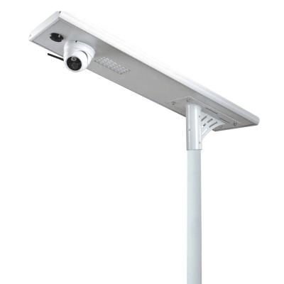 China 4G WiFi Camera 30W 40W 50W 60W 80W 100W 120W 140W 160W 180W 200W 12.8v Smart LED Theme Park Solar All-in-one Street Light Price for sale