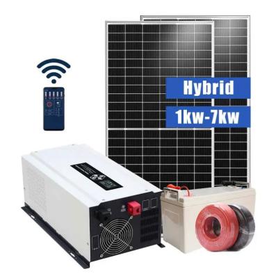 China DURESOLAR 5.5kw Hybrid Home Solar System Lifepo4 Hybrid Wholesale Solar Power On Grid Solar Energy Storage System for sale