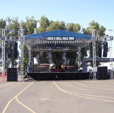 China vocal concert Liansheng spindle light truss and aluminum stage platform for sale