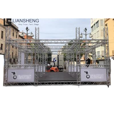 China Aluminum Alloy 6061-T6 Custom Length Stage Boot Display Stand Aluminum Truss For Show Exhibit for sale