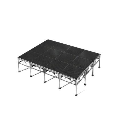 China Aluminum 6061 / T6 Assemble Anti - Slip Adjustable Height Portable Modular Aluminio Stage en venta