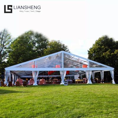 Cina Customized aluminum clear roof transparent outdoor tents for events wedding party floats landing ship in vendita