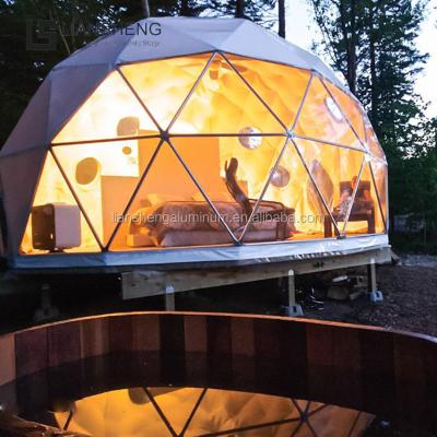 China Outdoor Camping Geodesic Tents For Camping Glass Dome House for sale