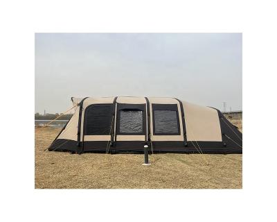 China Extended Type 5-8 Person Family Luxury Inflatable Tent Portable Waterproof Inflatable Camping Canvas Tent for sale