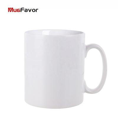 China Mug MW10 Dishwasher Safe MugFavor Sublimation Viable Classic Mugs 10oz White Ceramic Single Durham Coffee Mug for sale